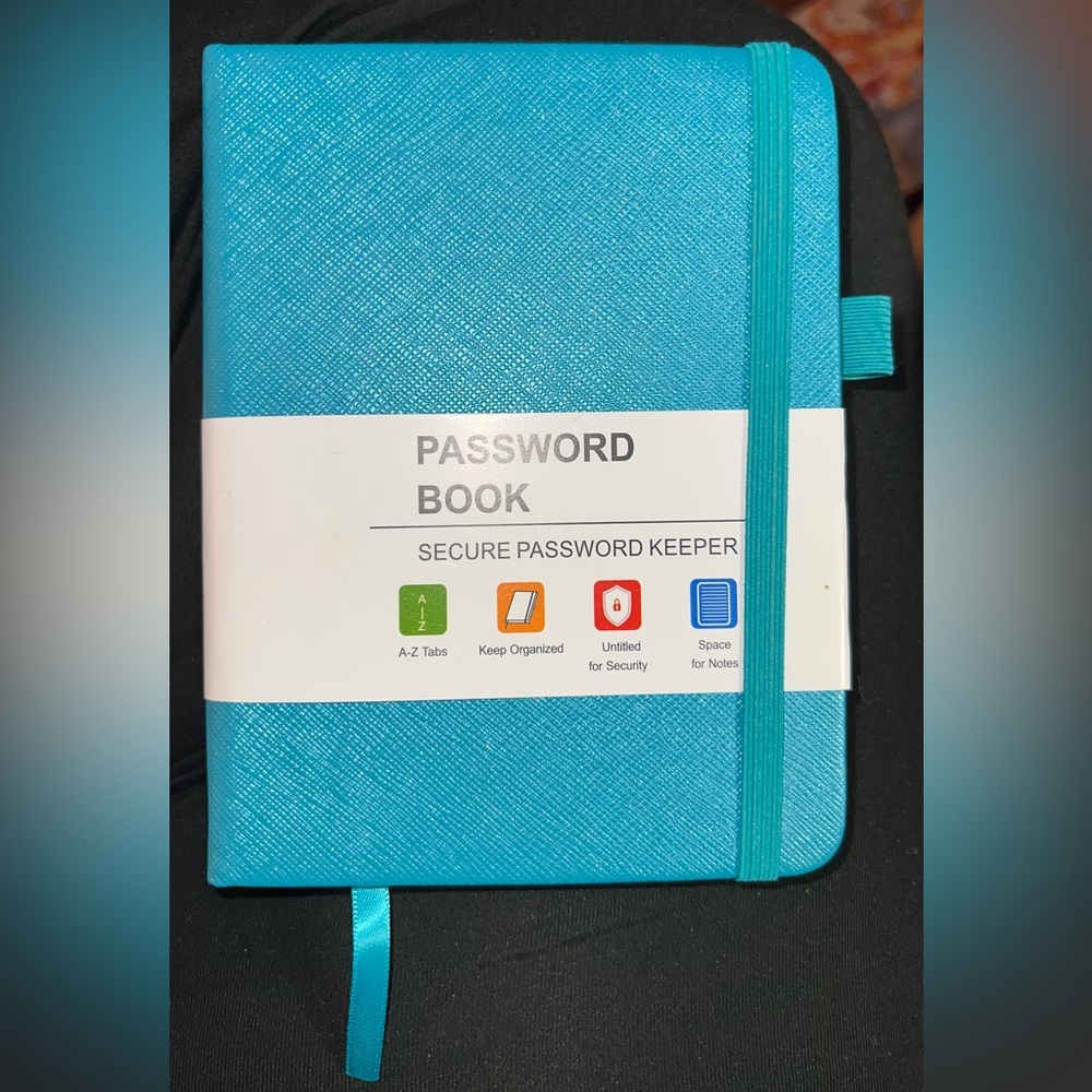 Blue Password Keeper Notebook